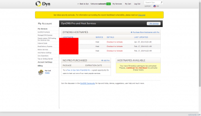 My Host Services   My Dyn Account