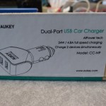 Aukey 2ポートUSBシガーソケットチャージャー試用レビュー。