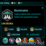 獲得MUが実績となる「Illuminator」メダルが登場。CFの作成がはかどる  #ingress