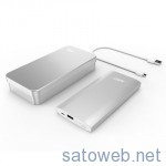 10000mAh 薄型 アルミ製 シルバー がタイムセール特価  100個限定
