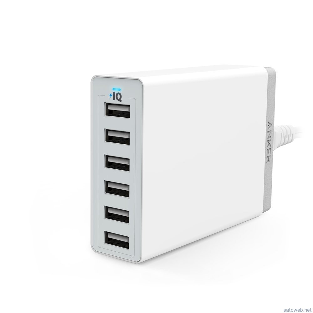 「Anker 60W 6ポート USB急速充電器」がタイムセール特価、限定数400なり