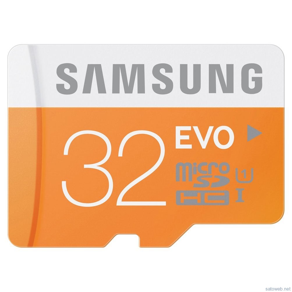 本日限定。microSDカード 32GB SAMSUNG EVO Class10 がAmazonにて特価!1264円也!
