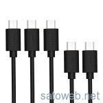 「Aukey 5本セット Micro USBケーブル」がタイムセール特価で 710円也!