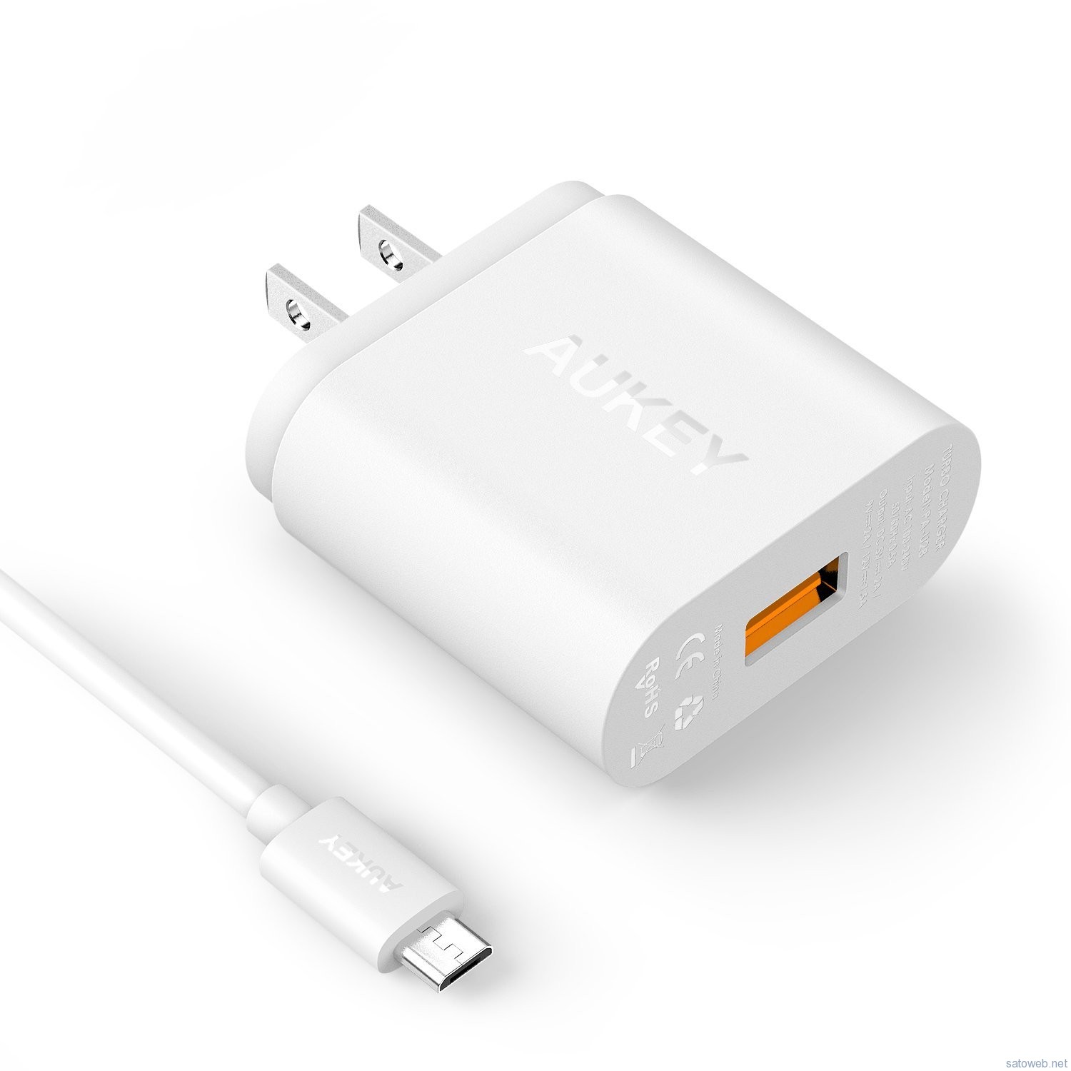 Aukey Qualcomm認証済 Quick Charge 2.0 超急速充電対応 充電器 がタイムセール特価で959円