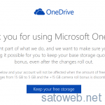OneDriveの無料容量分確保申請は1月31日まで!30GB(15+15GB)使い続けたい場合は申請を!