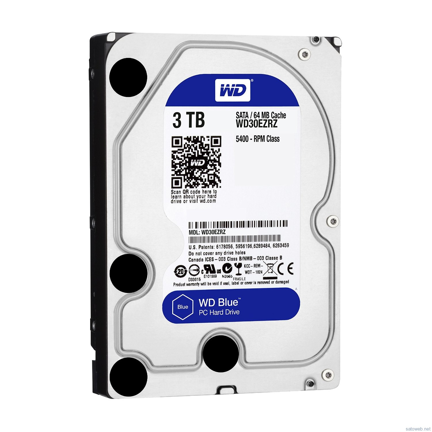 WD 3TBHDD (Blue)WD30EZRZ/AFPがタイムセール対象! 9382円なり!