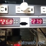 1Uラックマウント、温度センサーユニット作ってみた。