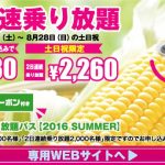 今季も開催。阪神高速1日ETC限定フリーパス「阪神高速ETC乗り放題パス【2016 SUMMER】」。申し込み受け付けは7月8日10:00より!