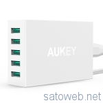 AUKEY 50W/5ポートUSB充電器  PA-U33がタイムセール対象