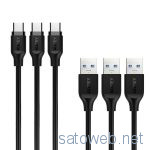 Aukey USB3.0対応Type-Cケーブル3本セットが本日限定クーポン適用で半額の649円なり。