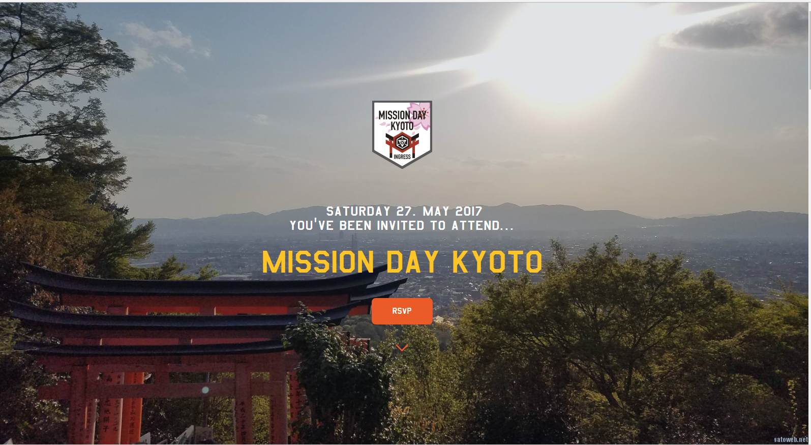 【ingress】ミッションディ京都 登録サイト公開。