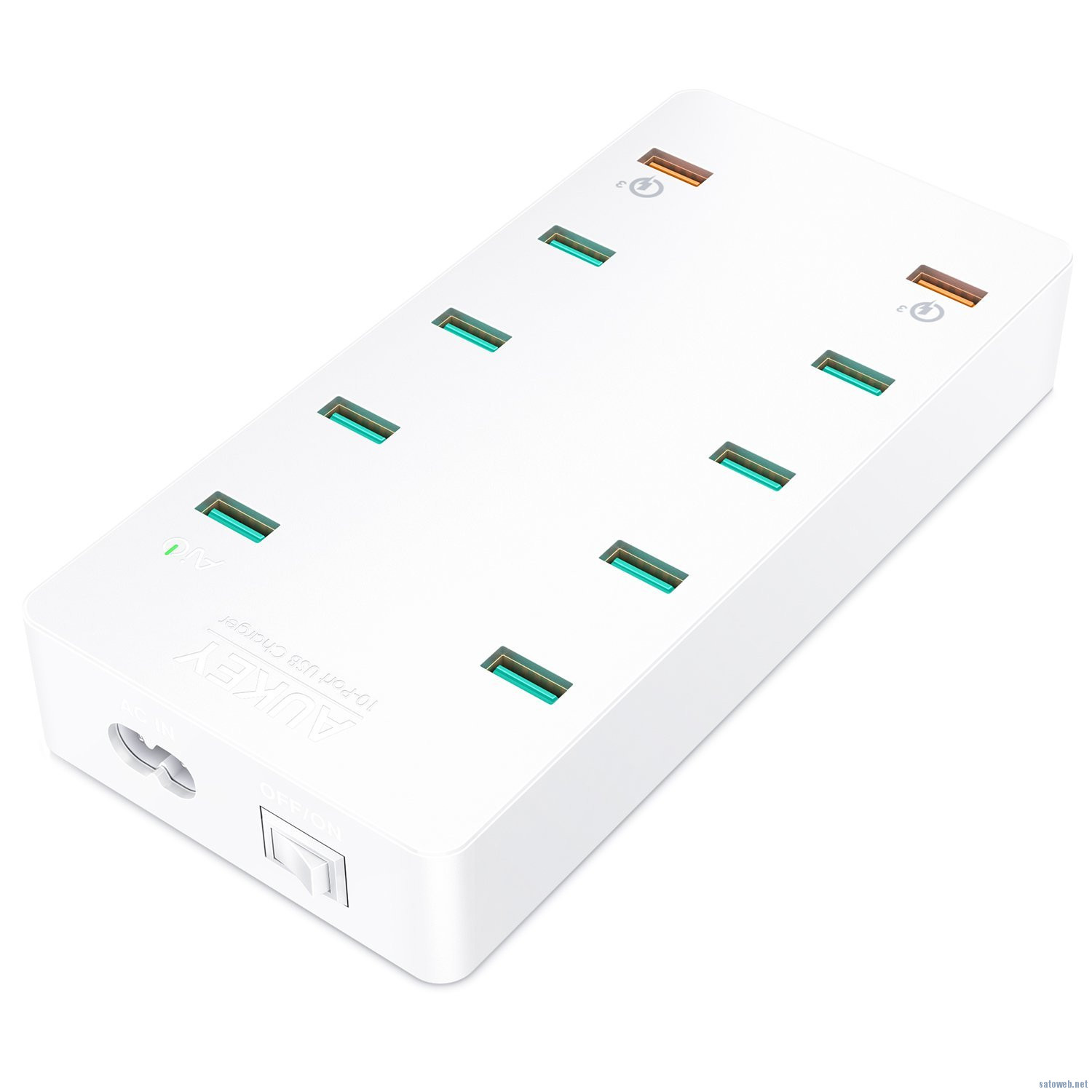 Aukey 10ポート70WUSB充電器が時限クーポンで半額!