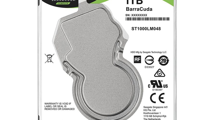 Seagate 2.5インチ 内蔵ハードディスク 1TBがタイムセールで4800円なり。