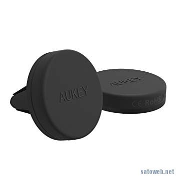 AUKEY 車載ホルダー スマホスタンド 車ホルダー マグネット 磁気カーマウントホルダーHD-C45 【2個セット】が時限特価