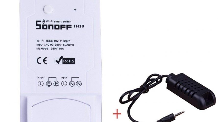 Sonoff TH10 温度湿度センサ スマートスイッチ を試す。