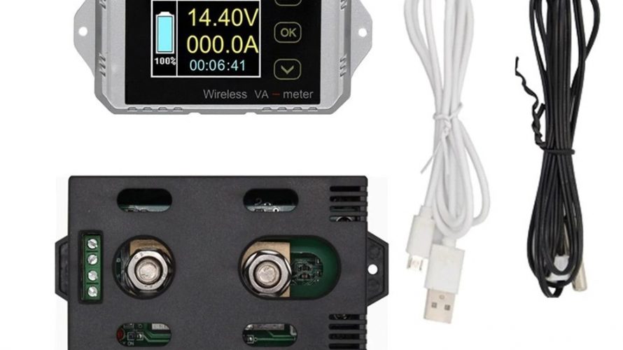 サブバッテリーの電流計を電圧計付に更新してみた。
