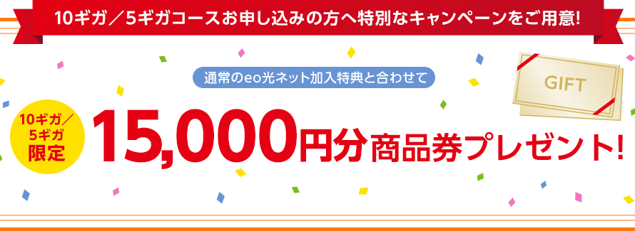 キャッシュバックは最高だぜぇ eo光10Gb加入特典の商品券が届いた。