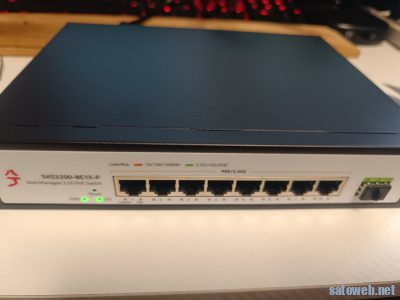 8ポートPoEWEBマネジメントスイッチ「Xikestor SKS3200-8E1X-P